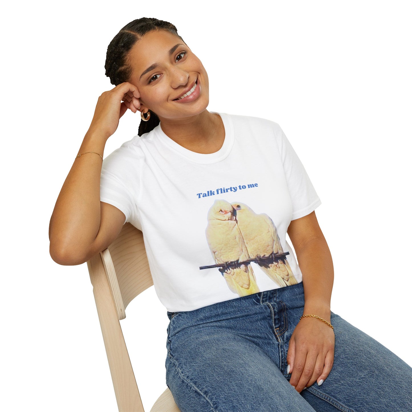 Cute Birds "Talk Flirty to Me" T-Shirt