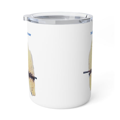 Cute Birds "Talk Flirty to Me" - Insulated Coffee Mug