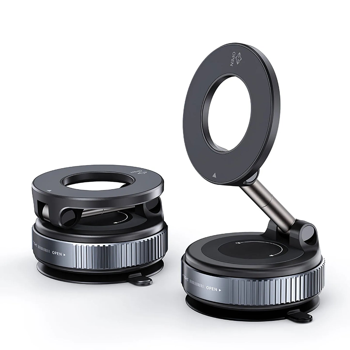 360° Magnetic Car Phone Holder Foldable Vacuum Mount