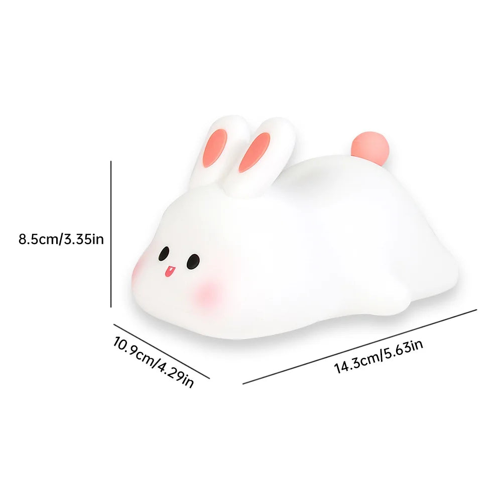 Rabbit Silicone Night Light - Touch Sensor & USB Rechargeable