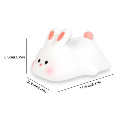 Rabbit Silicone Night Light - Touch Sensor & USB Rechargeable