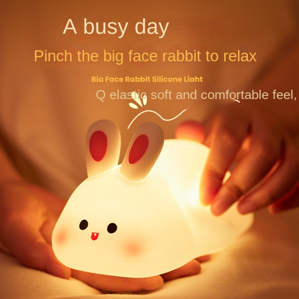 Rabbit Silicone Night Light - Touch Sensor & USB Rechargeable
