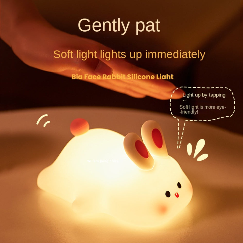 Rabbit Silicone Night Light - Touch Sensor & USB Rechargeable