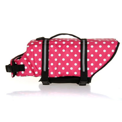Adjustable Dog Life Jacket with Reflective Strips & Handle