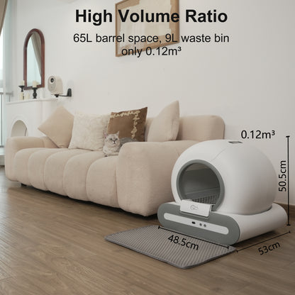 Self-Cleaning Cat Litter Box - Smart App Control & Safety Sensors