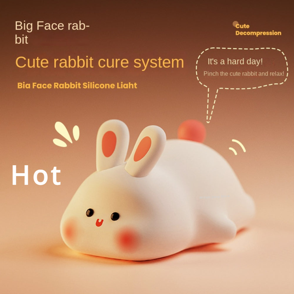 Rabbit Silicone Night Light - Touch Sensor & USB Rechargeable